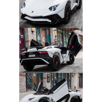 ORYGINALNE LAMBORGHINI AVENTADOR PEŁNA OPCJA, MIĘKKIE KOŁA, MIĘKKIE SIEDZENIE/BDM0913