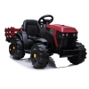 WIELKI TRAKTOR NA AKUMULATOR Z PRZYCZEPĄ, MIĘKKIE KOŁA, MIĘKKIE SIEDZENIE/BDM0925