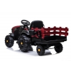 WIELKI TRAKTOR NA AKUMULATOR Z PRZYCZEPĄ, MIĘKKIE KOŁA, MIĘKKIE SIEDZENIE/BDM0925