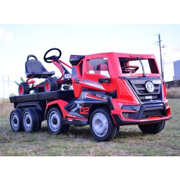 MEGA TRUCK, CIĘŻARÓWKA Z PRZYCZEPĄ GIGANT ZESTAW/BDQ-2020