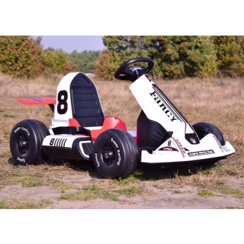 SZYBKI GOKART FANCY NA AKUMULATOR 12V, REGULOWANA  - ROZSUWANA RAMA,  SUPER ZABAWA\BDQ-8