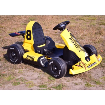 SZYBKI GOKART FANCY NA AKUMULATOR 12V, REGULOWANA  - ROZSUWANA RAMA,  SUPER ZABAWA\BDQ-8