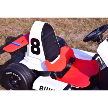 SZYBKI GOKART FANCY NA AKUMULATOR 12V, REGULOWANA  - ROZSUWANA RAMA,  SUPER ZABAWA\BDQ-8