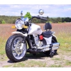 MEGA MOTOR CHOPPER, GAZ W MANETCE, MIĘKKIE SIEDZENIE/BLF916