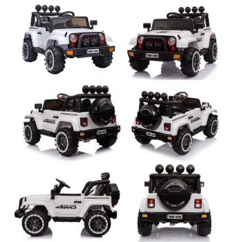 MEGA JEEP  FULLTIME, NAPĘD 4X4,  1X12V ,WOLNY START/ MIĘKKIE KOŁA,  FUNKCJA BUJANIAEXCLUSIVE/7588