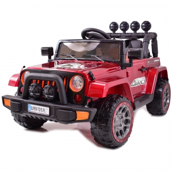 MEGA JEEP  FULLTIME, NAPĘD 4X4,  1X12V ,WOLNY START/ MIĘKKIE KOŁA, FUNKCJA BUJANIA EXCLUSIVE LAKIER/7588