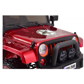 MEGA JEEP  FULLTIME, NAPĘD 4X4,  1X12V ,WOLNY START/ MIĘKKIE KOŁA, FUNKCJA BUJANIA EXCLUSIVE LAKIER/7588