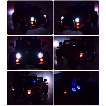 MEGA JEEP  FULLTIME, NAPĘD 4X4,  1X12V ,WOLNY START/ MIĘKKIE KOŁA, FUNKCJA BUJANIA EXCLUSIVE LAKIER/7588