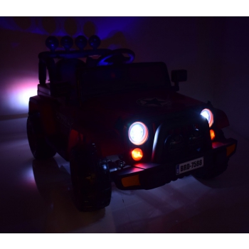 MEGA JEEP  FULLTIME, NAPĘD 4X4,  1X12V ,WOLNY START/ MIĘKKIE KOŁA, FUNKCJA BUJANIA EXCLUSIVE LAKIER/7588