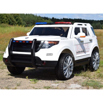 MEGA POLICJA Z MEGAFONEM I RADIEM, MIĘKKIE KOŁA/9935