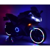 MEGA MOTOR ŚCIGACZ STRONG 2 EXCLUSIVE, ŚWIECĄCE KOŁA, GAZ W MANETCE, HAMULEC/DLS07