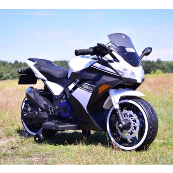 MEGA MOTOR ŚCIGACZ STRONG 2 EXCLUSIVE, ŚWIECĄCE KOŁA, GAZ W MANETCE, HAMULEC/DLS07