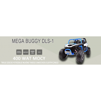 MEGA BUGGY VEOTOR 24 V, 400 W MEGA MOC, PILOT, MIĘKKIE SIEDZENIE, MIĘKKIE KOŁA /DLS-1