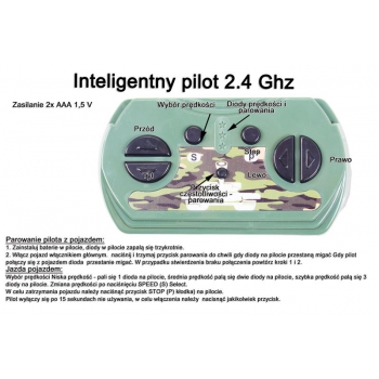 MEGA KOPARKA+SPYCHACZ 2 W1  NA AKUMULATOR , PILOT, GUMOWE GĄSIENCE/DLS-X7