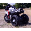 MEGA MOTOR 3 KOŁOWY SPORT, DWA SILNIKI , MIĘKKIE KOŁA, MIĘKKIE SIEDZENIE, GAZ W MANETCE/FB6886