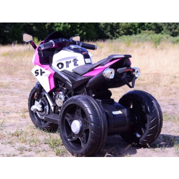 MEGA MOTOR 3 KOŁOWY SPORT, DWA SILNIKI , MIĘKKIE KOŁA, MIĘKKIE SIEDZENIE, GAZ W MANETCE/FB6886