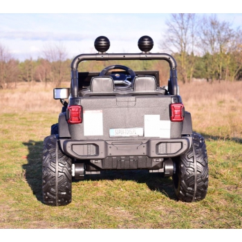 MEGA DŻIP OFF ROAD 4X4, MIĘKKIE KOŁA, MIĘKKIE SIEDZENIE, FUNKCJA BUJANIA, KLUCZYK,/HC8988