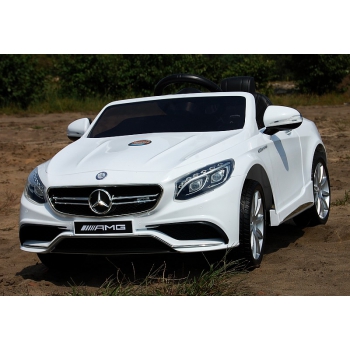 MERCEDES S63 AMG LICENCJA,  MIĘKKIE KOŁA EVA FULL OPCJA/HL169