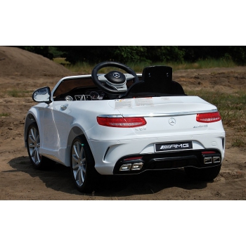 MERCEDES S63 AMG LICENCJA,  MIĘKKIE KOŁA EVA FULL OPCJA/HL169