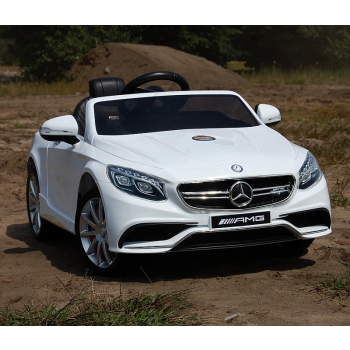MERCEDES S63 AMG LICENCJA,  MIĘKKIE KOŁA EVA FULL OPCJA/HL169