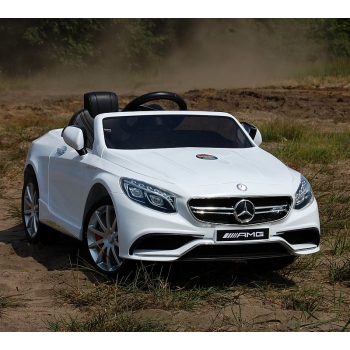 MERCEDES S63 AMG LICENCJA,  MIĘKKIE KOŁA EVA FULL OPCJA/HL169