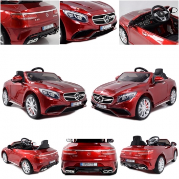 MERCEDES S63 AMG LICENCJA,LAKIER,  MIĘKKIE KOŁA EVA FULL OPCJA/HL169