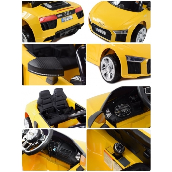 NAJNOWSZE ORYGINALNE AUDI R8 NA LICENCJI MIĘKKIE SIEDZENIE, MIĘKKIE KOŁA SUPER JAKOŚĆ/HL1818