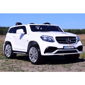 MERCEDES GLS 63,  4 SILNIKI, 2X12 V, MIĘKKIE KOŁA, MIĘKKIE SIEDZENIE, KLIMATYZACJA DLA 2 DZIECI/HL228