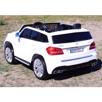 MERCEDES GLS 63,  4 SILNIKI, 2X12 V, MIĘKKIE KOŁA, MIĘKKIE SIEDZENIE, KLIMATYZACJA DLA 2 DZIECI/HL228