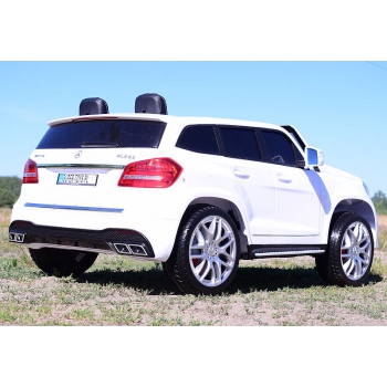 MERCEDES GLS 63,  4 SILNIKI, 2X12 V, MIĘKKIE KOŁA, MIĘKKIE SIEDZENIE, KLIMATYZACJA DLA 2 DZIECI/HL228