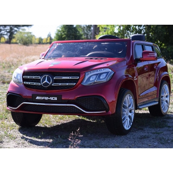 MERCEDES GLS 63,  4 SILNIKI, 2X12 V, MIĘKKIE KOŁA, MIĘKKIE SIEDZENIE DLA 2 DZIECI/HL228
