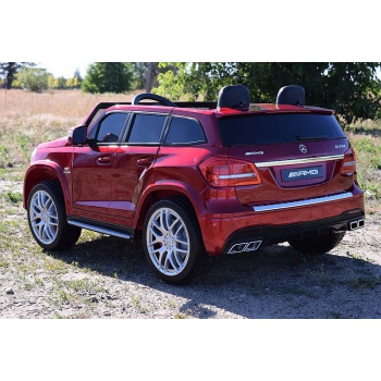 MERCEDES GLS 63,  4 SILNIKI, 2X12 V, MIĘKKIE KOŁA, MIĘKKIE SIEDZENIE DLA 2 DZIECI/HL228