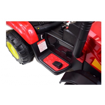 MEGA TRAKTOR NA AKUMULATOR Z PRZYCZEPĄ. MIĘKKIE SIEDZENIE, PILOT, /HL3388