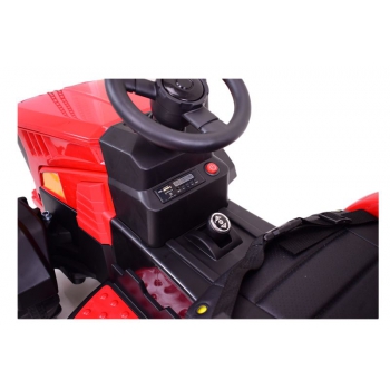 MEGA TRAKTOR NA AKUMULATOR Z PRZYCZEPĄ. MIĘKKIE SIEDZENIE, PILOT, /HL3388