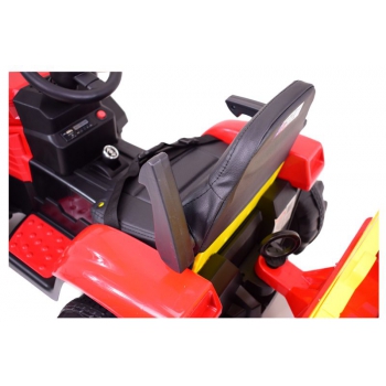 MEGA TRAKTOR NA AKUMULATOR Z PRZYCZEPĄ. MIĘKKIE SIEDZENIE, PILOT, /HL3388