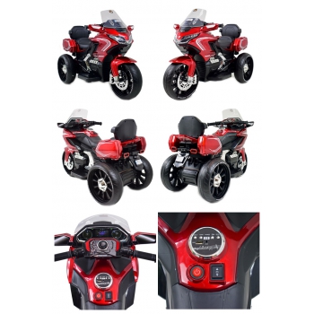 MEGA MOTOR  TURYSTYCZNY  NA AKUMULATOR  LAKIER, ŚWIATŁA/ HLW1688