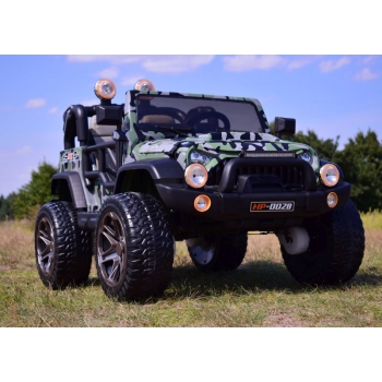 MEGA JEEP PERFECT 002B EXCLUSIVE 4x4, WOLNY START/ MIĘKKIE KOŁA,/HP-002B