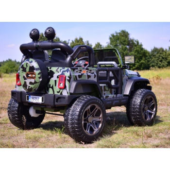 MEGA JEEP PERFECT 002B EXCLUSIVE 4x4, WOLNY START/ MIĘKKIE KOŁA,/HP-002B