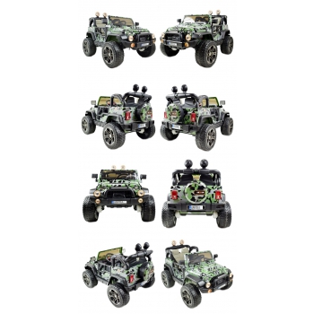 MEGA JEEP PERFECT 002B EXCLUSIVE 4x4, WOLNY START/ MIĘKKIE KOŁA,/HP-002B