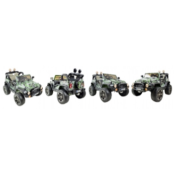 MEGA JEEP PERFECT 002B EXCLUSIVE 4x4, WOLNY START/ MIĘKKIE KOŁA,/HP-002B