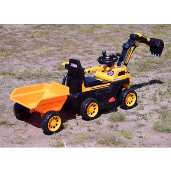 TRAKTOR, KOPARKA NA AKUMULATOR+PRZYCZEPA+PILOT /HRB106