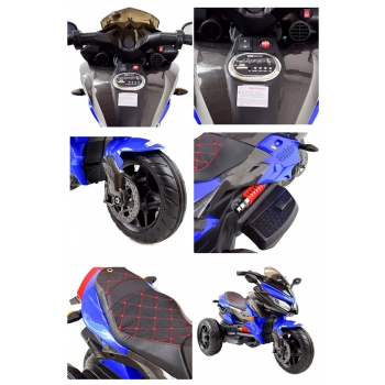 MEGA MOTOR 3 KOŁOWY - MIĘKKIE KOŁA EVA, MIĘKKIE PIKOWANE SIEDZENIE/HS-5188