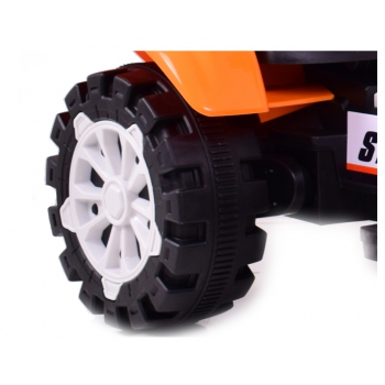 TRAKTOR NA AKUMULATOR Z RUCHOMYM RAMIENIEM - SPYCHACZEM, MIĘKKIE SIEDZENIE/HSD6106B