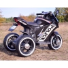 DUŻY MOTOR ŚCIGACZ  STRONG 2 EXCLUSIVE, ŚWIECĄCE KOŁA, 3 KOŁOWY/HT6188