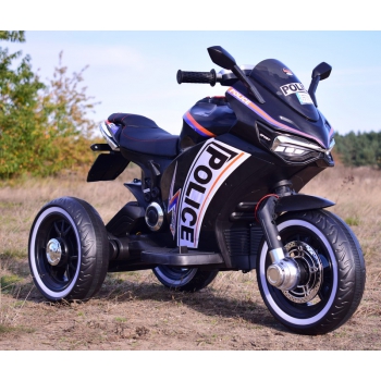 DUŻY MOTOR ŚCIGACZ  STRONG 2 EXCLUSIVE, ŚWIECĄCE KOŁA, 3 KOŁOWY/HT6188