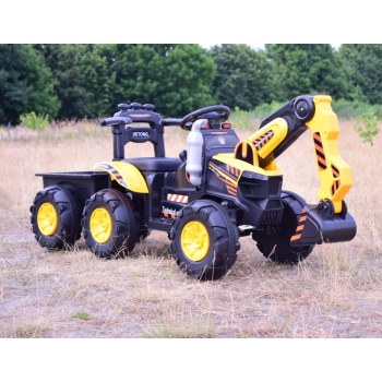 TRAKTOR, KOPARKA NA AKUMULATOR+PRZYCZEPA,PILOT /HT9158