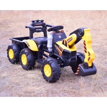 TRAKTOR, KOPARKA NA AKUMULATOR+PRZYCZEPA,PILOT /HT9158