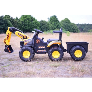 TRAKTOR, KOPARKA NA AKUMULATOR+PRZYCZEPA,PILOT /HT9158