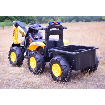 TRAKTOR, KOPARKA NA AKUMULATOR+PRZYCZEPA,PILOT /HT9158