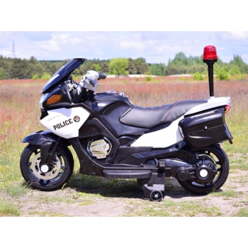 NAJWIĘKSZY SUPER SZYBKI MOTOR  ŚCIGACZ POLICYJNY 118, MIĘKKIE KOŁA, MIĘKKIE SIEDZENIE, GAZ W RĄCZCE, HAMULEC /HZB118